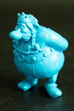 M.D. Toys - 1994 - 7 cm - Obélix monochrome bleu