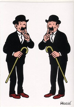 Carte auto-collante - Le Lombard - 1973 - Les Dupondt