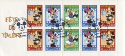 France - 1er - Bloc - Neuf - 2004 - 2x0,45€-4x0,50€-4x0,75€ - Fête du timbre Mickey