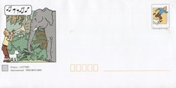 France - PAP + Carte - Neuf - 2000 - Les aventures de Tintin