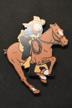 Magnet - 1990 - Série Cow-boys - Tintin à cheval