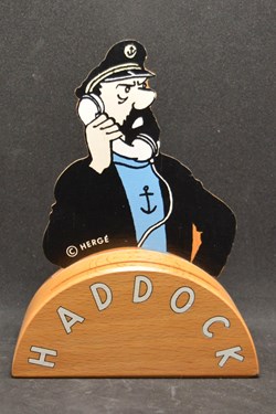 Tirelire - Haddock au téléphone - Socle clair
