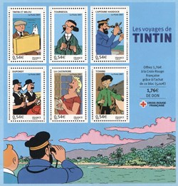 France - Bloc - Neuf - 2007 - 6*0,54€ - Les voyages de Tintin