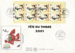 France - 1er - Bloc - Neuf - 2001 - 0,55€ - Fête du timbre Gaston Lagaffe