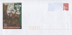 France - PAP - Neuf - 2004 - 20g - 3éme salon de la BD Sens