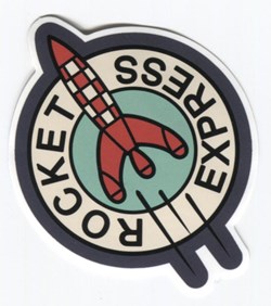 Autocollant - Rocket Express