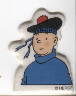 Autocollant relief - Tintin