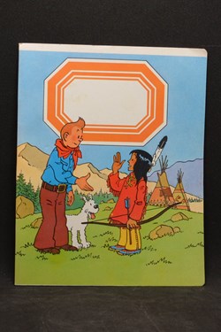 Cahier - Côte-d'or - 1979 - Tintin, Milou et un indien