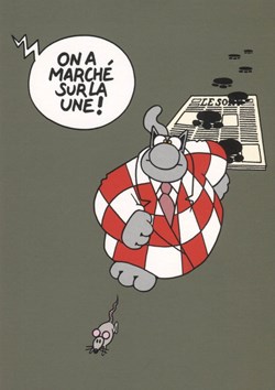 Carte - 10x15 - 2013 - On a marché sur la une !