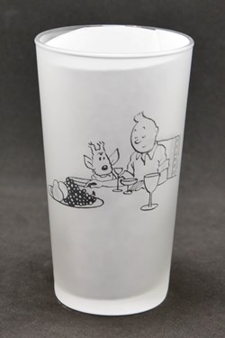 Moulinsart - Verre givré - Tintin et Milou