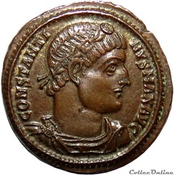 Nummus Constantin Ier Le Grand - GLORIA EXERCITVS (335-337) RIC.108