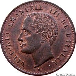 ITALIE 2 Centesimi Victor Emmanuel III 1903 R (Rome) Mont.398