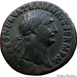 As Trajan - Victoria TR POT - COS III P P (Rome) RIC#417