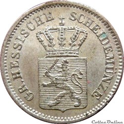 EN VENTE 1 Kreuzer Hesse-Darmstadt 1871 AKS.130