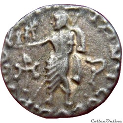 SCYTHIE - ROYAUME INDO-SCYTHE - AZÈS Drachme bilingue (c. 55-35 AC) HGCS. 12/655