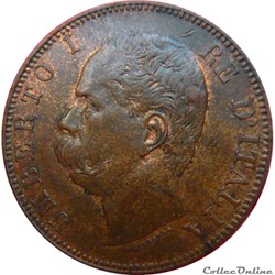 ITALIE 10 Centesimi Humbert Ier 1893 BI (Birmingham) Mont.61