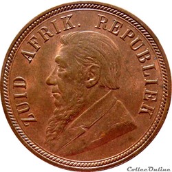 AFRIQUE DU SUD 1 Penny président Kruger 1898 KM.19/2