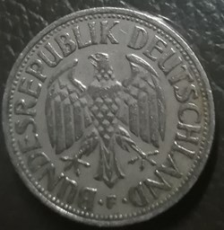Moneda de 1 Deutsche mark 1950