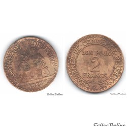 2 Francs Chambres de Commerce 1923