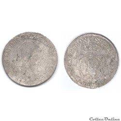 DUCHÉ DE SAVOIE - CHARLES-EMMANUEL III 7 sols de demi (soldi 7.6) 1758