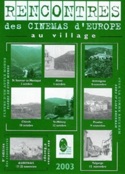 Aubenas Rencontres des cinémas d'Europe 2003