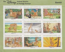 ZZZ Bloc (Grenada Grenadines) Bambi Walt Disney (1)