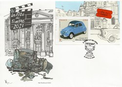 Beville le Comte (28) 2021, Le timbre fait son cinéma