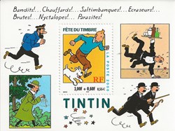 ZZ Bloc pour la fête du timbre 2000 Tintin
