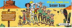 ZZ Couverture du carnet pour la fête du timbre 2003 Lucky Luke