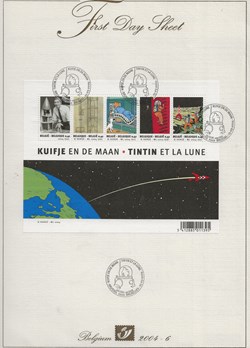 ZZZ - Belgique 2006 First day sheet - Tintin et la lune
