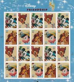 ZZZ Bloc (Etats-Unis) 2003 Personnages de Walt Disney, The art od Disney Friendship