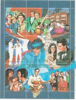 ZZZ Blocs (Sahara Occidental) 1996 Elvis Presley et autres
