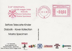 Verona (Italie) 2008 - 110° Veronafil - Diabolik - Kover collection