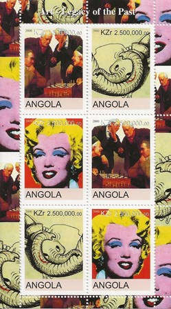 ZZZ Bloc (Angola) 2000 Marilyn Monroe et Dumbo de Walt Disney