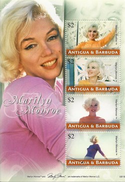 ZZZ Bloc (Antigua & Barbuda) 2008 Marilyn Monroe