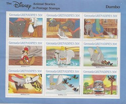 ZZZ Bloc (Grenada Grenadines) Dumbo Walt Disney
