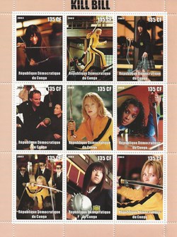 ZZZ Bloc (Congo) 2003 Kill Bill - feuillet 1