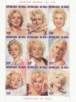 ZZZ Blocs (Mali) 1996 Marilyn Monroe