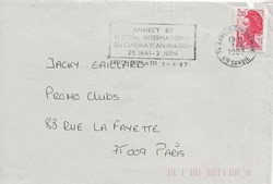 Annecy (74) 1987 Festival international du film d'animation