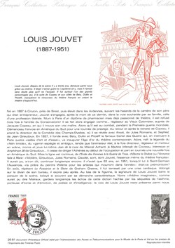 ZZZ 1981 Document philatélique Louis Jouvet