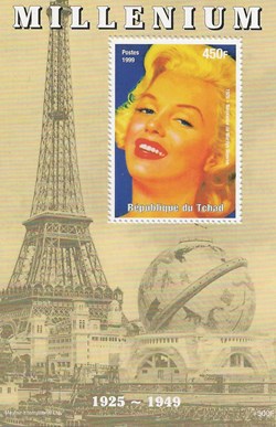 ZZZ Bloc (Tchad) 1999 Millenium - Marilyn Monroe