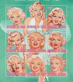 ZZZ Blocs (Tchad) 1996 Marilyn Monroe