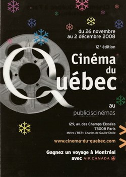Paris Cinéma du Québec 2008