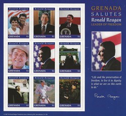 ZZZ Bloc (Grenada) 1995 Ronald Reagan