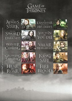 ZZZ bloc (Grande Bretagne) 2018 Games of Thrones