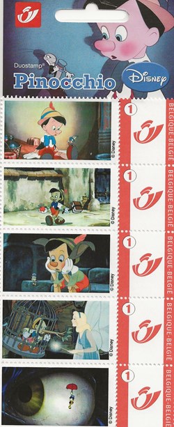 ZZZ Bloc (Belgique) Duostamp Pinocchio