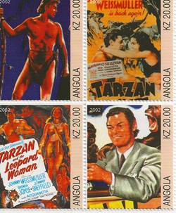 ZZZ Bloc (Angola) 2002 Johnny Weissmuller (Tarzan)
