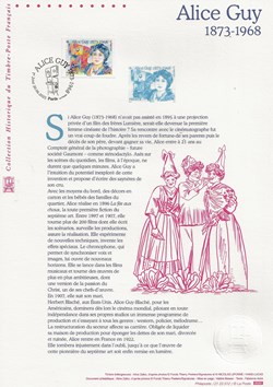 ZZZ 2023 Document philatélique Alice Guy