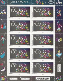ZZZ 2023 Feuillet Disney 100