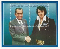 ZZZ Bloc (Tchad) 1996 Elvis Presley et Richard Nixon